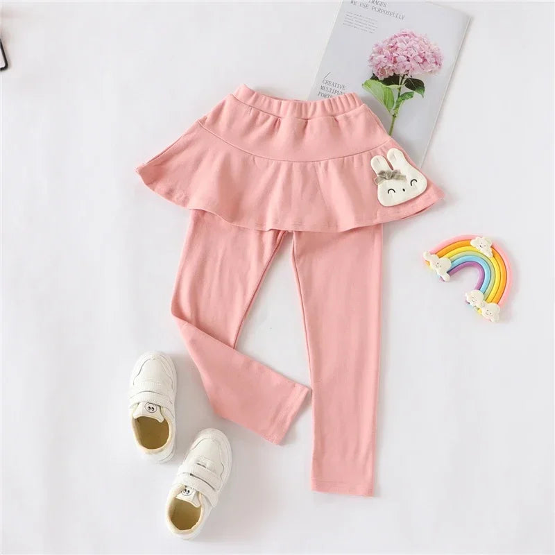Neue Baby Mädchen Leggings Spitze Prinzessin Rock-hosen Frühling Herbst Kinder Dünne Rock Hosen für 2-7 Jahre kinder Kleidung