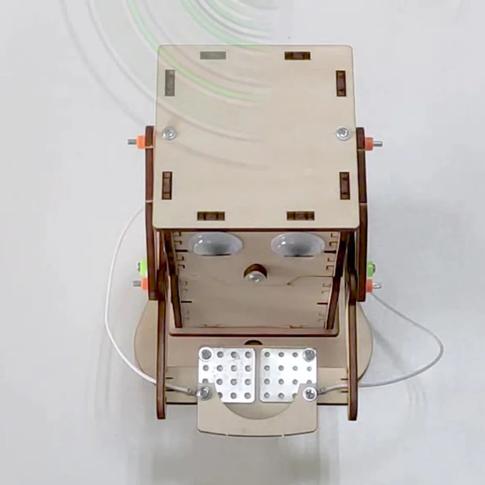 DIY Roboter Münze-Fressendes Holzmodell Lehrreiches STEM-Projekt-Set für Wissenschaftsexperimente Bildungsspielzeug Holz-Bausatz
