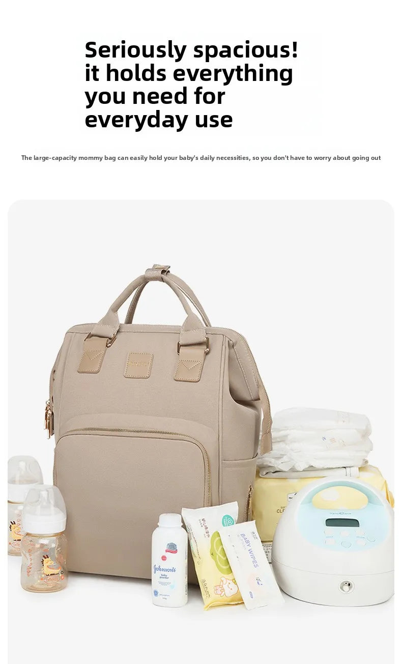 Rucksack für Mutter und Baby, großes Fassungsvermögen, leichte Baby-Aufbewahrungstasche für Mütter zum Ausgehen