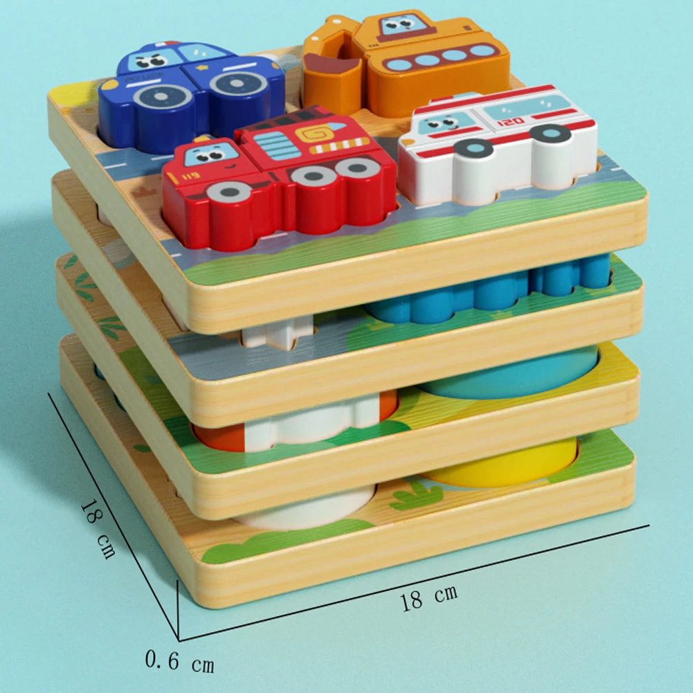 Wooden Animal Puzzle Toy