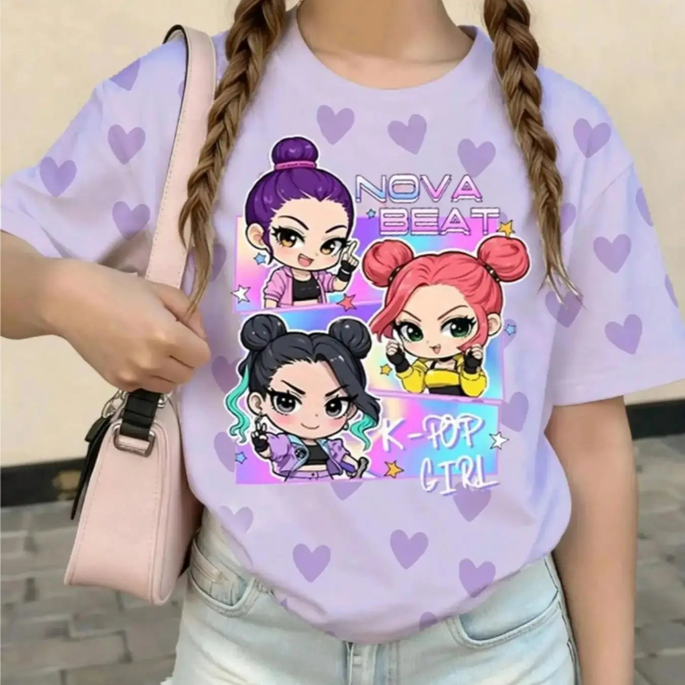 Girls K-Pop Graphic Tee