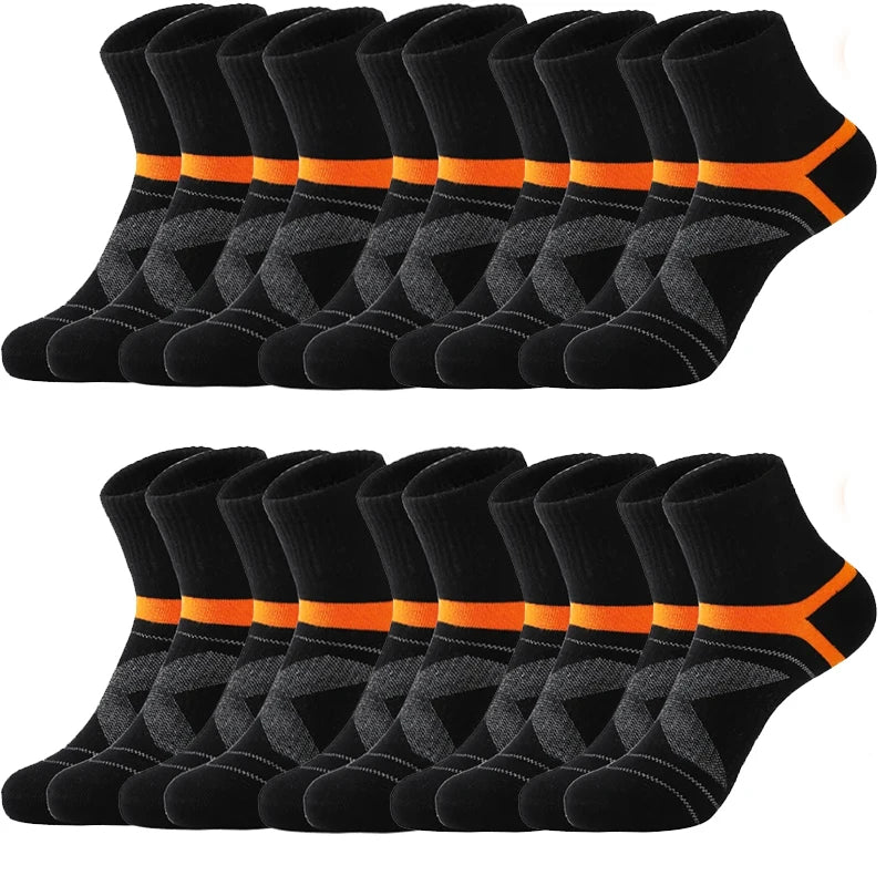 3/5/10/20 Paar Lot Herrensocken Schwarze Sportsocken Casual Run Herbst Winter Hochwertige atmungsaktive Herrensocken