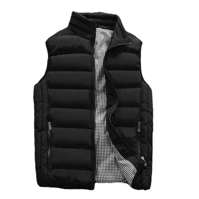 Herrenweste Winddichte Weste Herrenjacke Ärmellose Weste Winterjacke Freizeitmantel Herren Daunenjacke Warme Verdickte Weste Dicke Gilet