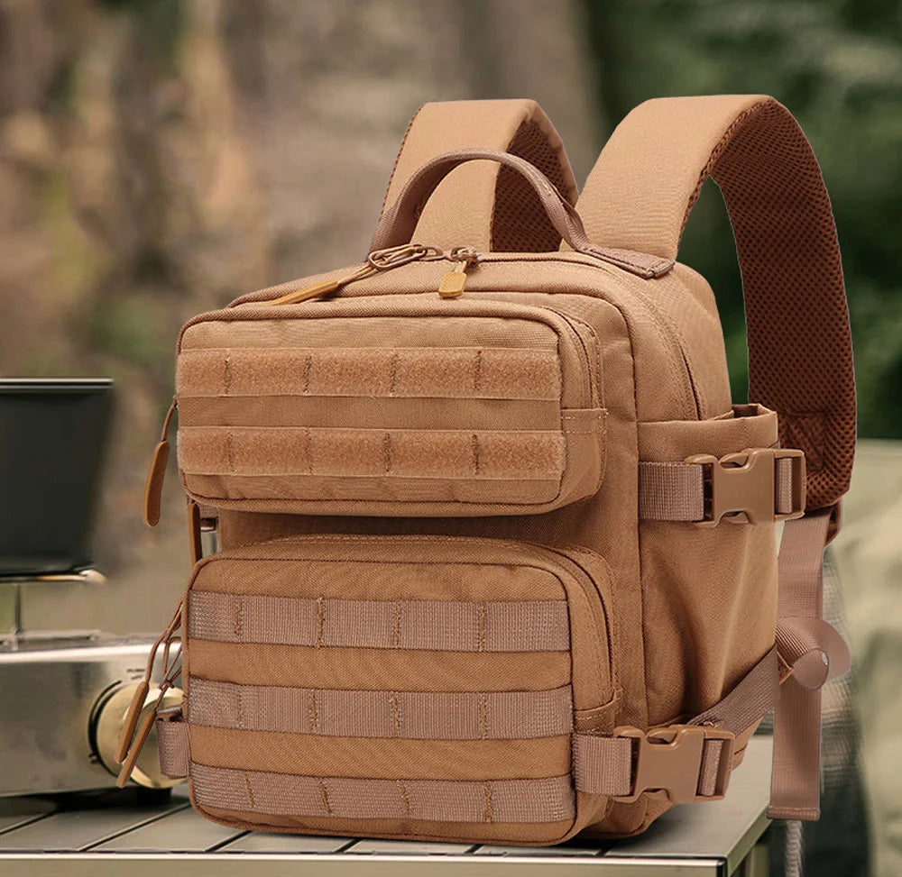 9L Sportrucksack MOLLE 3-Tage Bug Out Bag Mini Outdoor Pack für Damen Herren EDC Camping Wanderrucksack