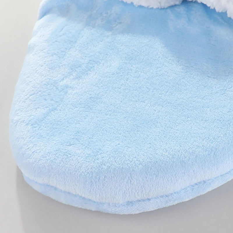 Weiche Baby-Schlafsäcke, warm, für Herbst und Winter, Wickeldecken für Neugeborene, CartoonCocoon für Babys, Flanell-Baby-Schlafsack, 0–9 Monate