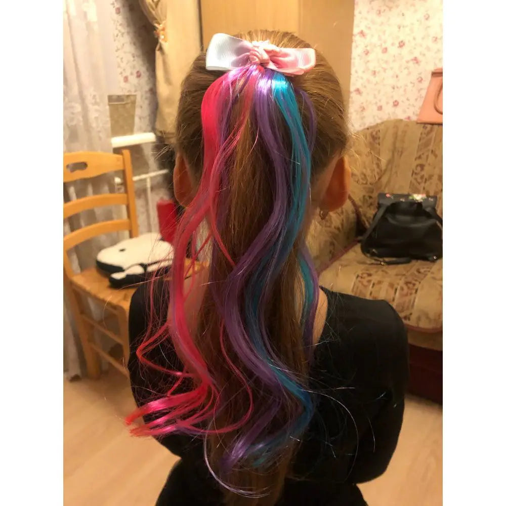 Rainbow Hair Bow Ties