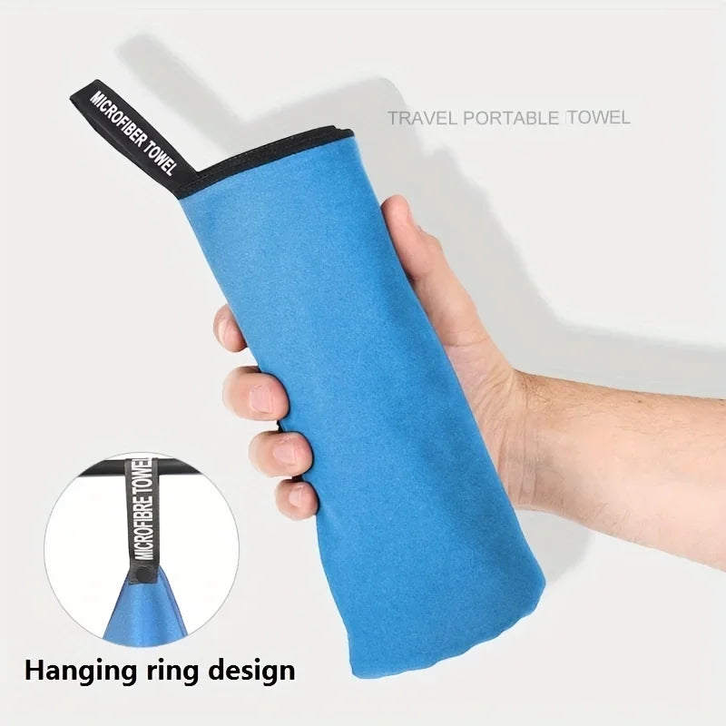 Ultra-Saugfähiges Mikrofaser-Handtuch für Sport & Outdoor-Aktivitäten - Schnelltrocknend, Kompakt
