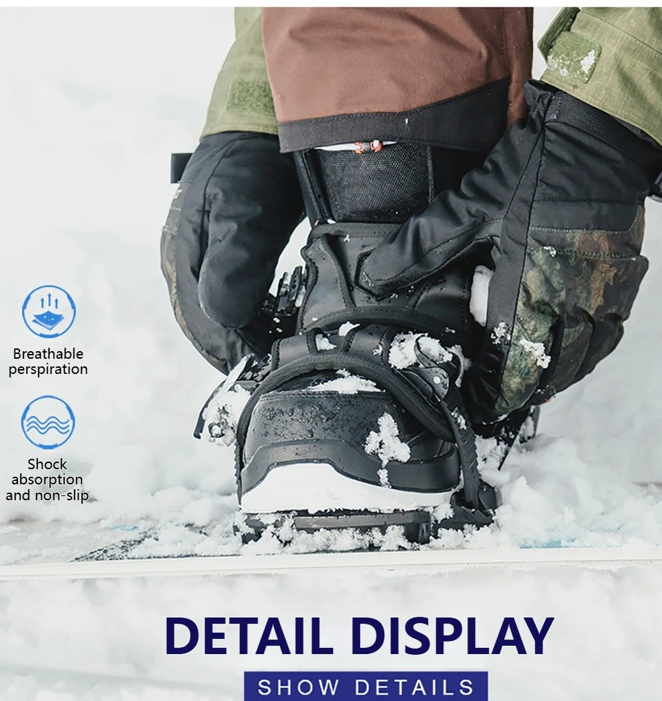 GTUBIKE 1 Paar warme Winter-Skistrümpfe, verdickende Wandersocken für Damen und Herren, Anti-Kälte-Skifahren, Outdoor-Sportstrümpfe, Schnee