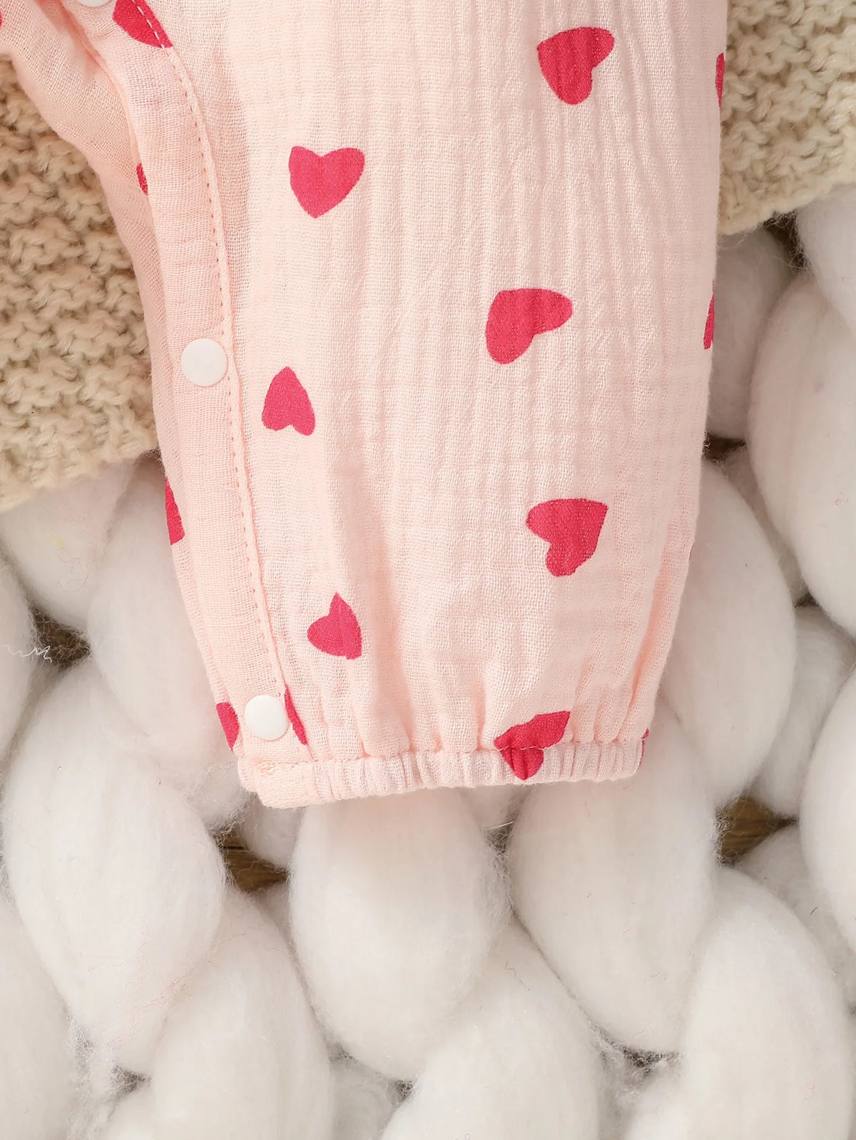 Baby-Mädchen-Overall für alle Jahreszeiten, langärmelig, mit Blumenmuster und Schleife, täglicher Overall für Neugeborene, 6 Monate Kleidung + Stirnband