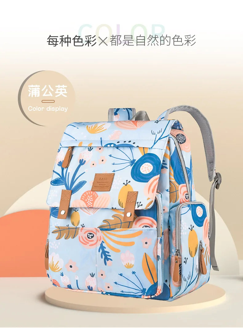 Mama Tasche Nylon gedruckt Mode multifunktion ale Mutter und Baby Taschen gehen Baby Reisen große Kapazität Mutter Tasche Wickelt aschen bebe