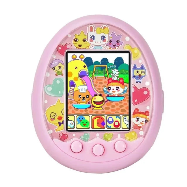 Tamagotchi Elektronisches virtuelles Haustier mit Farbbildschirm, Spieltasche, interaktives virtuelles Haustier, Dating-Spielmaschine, Kinderspiel, Spielzeug, Mädchen