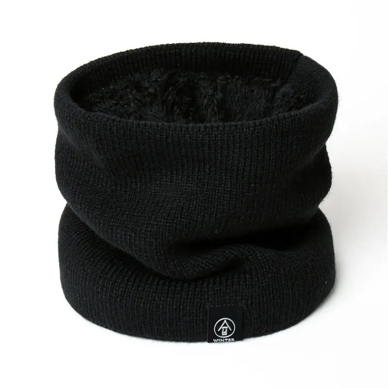 Mode Frauen gestrickte Schal solide Cashmer wie Winter Snood Schals Dame warm Wolle Pelz dick Unisex Männer Hals Schals Ring