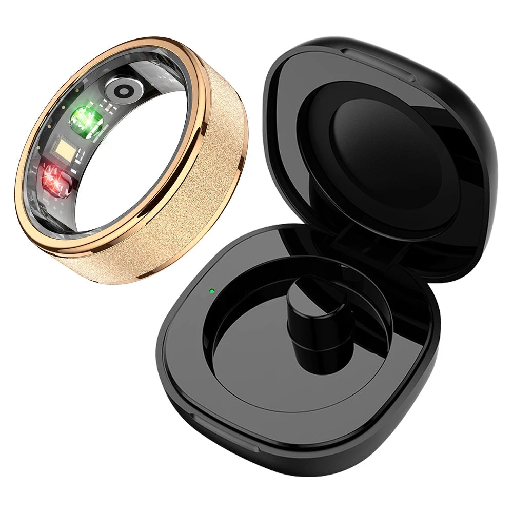 COLMI R10 Smart Ring mit Ladeetui für Männer und Frauen, Gesundheits- und Schlafmonitor, 5ATM wasserdicht, Multi-Sport-Modus