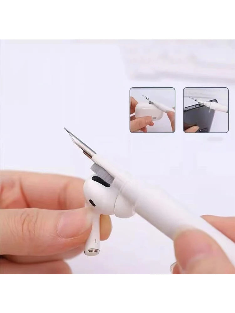 1 x Bluetooth-Kopfhörer-Reinigungsstift – multifunktionales Bürstenwerkzeug für Ohrhörer, Kopfhörer und Lautsprecher, Netzreiniger