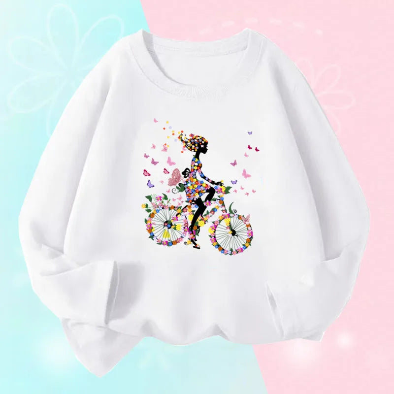Girls Long Sleeve Graphic Tee