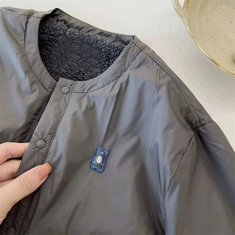 Jungen Gepolsterte Mäntel Kinder Verdickte Jacke Winter Warme Mode Oberbekleidung Kinder Herbst Neue Parkas Teen Lose Baumwolle Kleidung