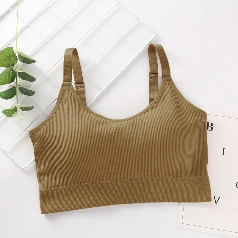 Sexy Unterwäsche Frauen Sammeln Kein Stahl Ring Dessous Bh Rohr Top Eingewickelt Brust Schönheit Zurück Aktivale Baumwolle Dünne Abschnitt Rohr Top