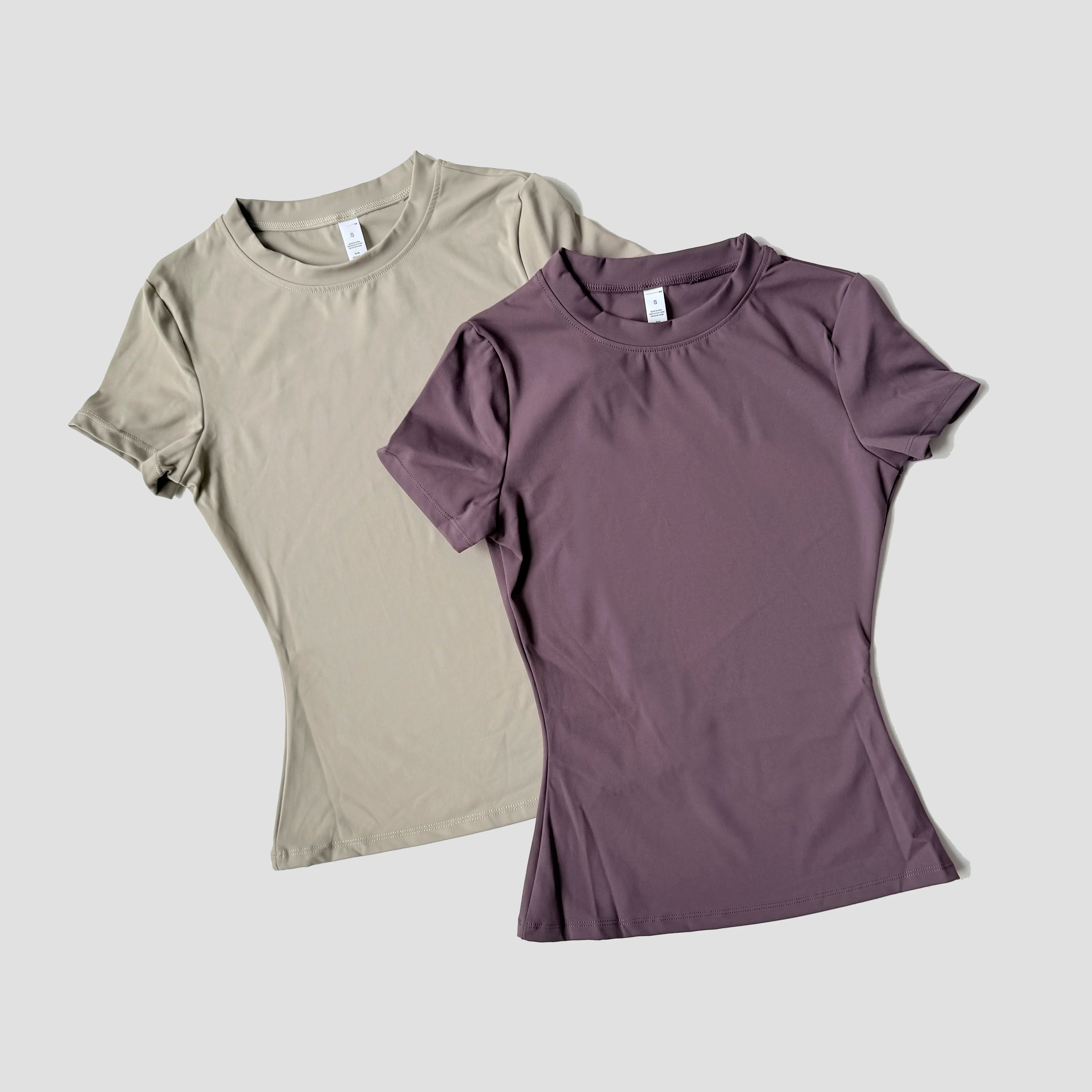 Frauen Yoga Top Nahtlose Sport T Shirts Fitness Kleidung Kurzarm Yoga Shirt Gym Top Laufen Active Wear