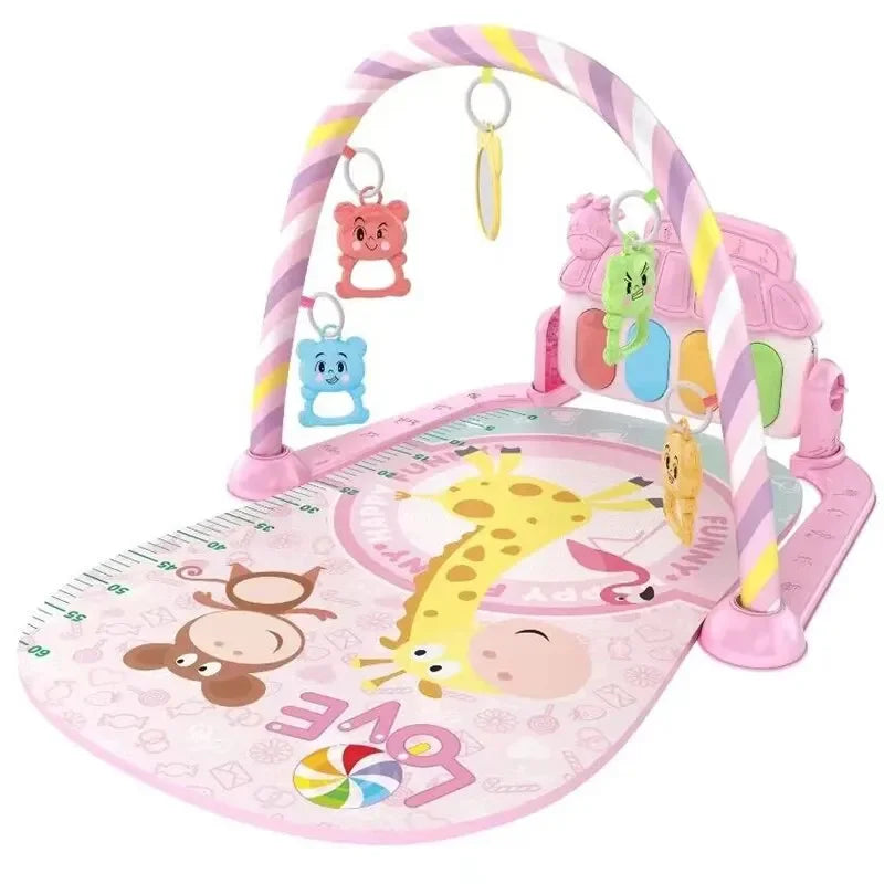 Baby 0-1 Jahre alt Baby Fitness Stand Pedal Klavier Spielzeug Neugeborenen Musik Pedal Klavier Fitnessgeräte Bettglocke Spielzeug
