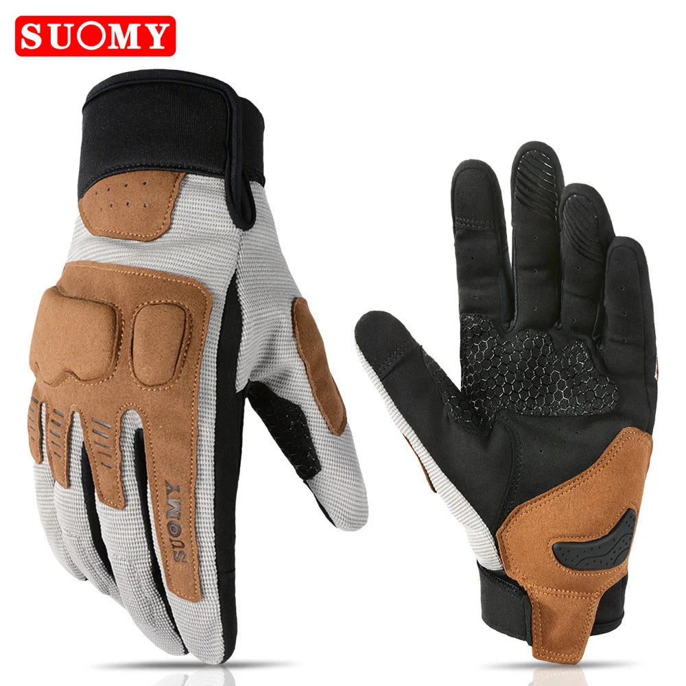 SUOMY Winter Warme Damen Rosa Motorradhandschuhe 100% Wasserdicht Lady Teens Mädchen Lila Motocross Motorrad Racing Reithandschuhe