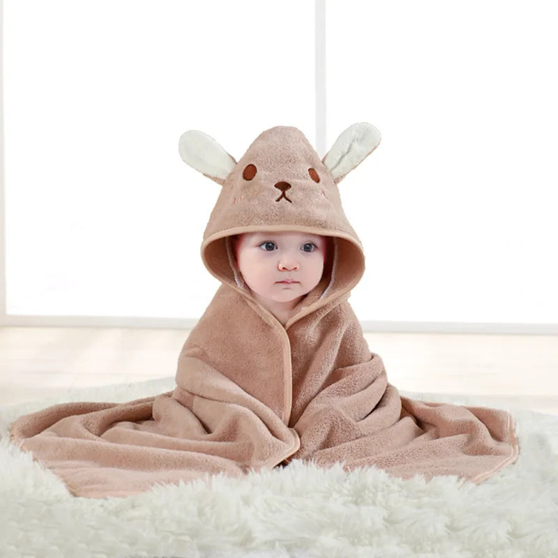 Kleinkind Bademantel Säuglings Bad Handtuch Junge Mädchen Decken Swaddle Mit Kapuze Cartoon Korallen Fleece Handtuch Decke Neugeborenen Kinder Bettwäsche