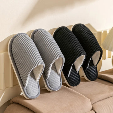 Winter warme Plüsch Herren Hausschuhe rutschfeste weiche Schuhe Komfort flache Ferse Indoor Schlafzimmer Paar Hausschuhe für Zuhause Schuhe im Herbst