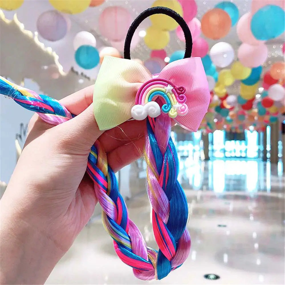 Rainbow Hair Bow Ties