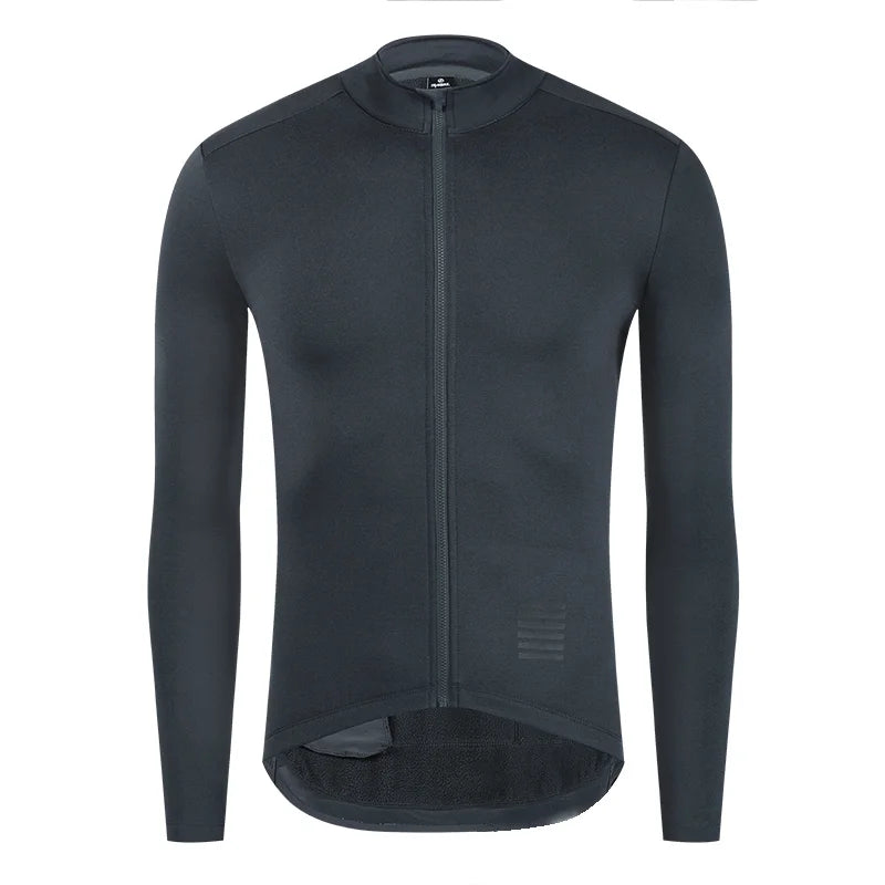 YKYWBIKE Herren Radtrikot Winter & Herbst Langarm Thermo-Fleece-Futter Fahrrad Warme Jacke Rennrad MTB Kleidung