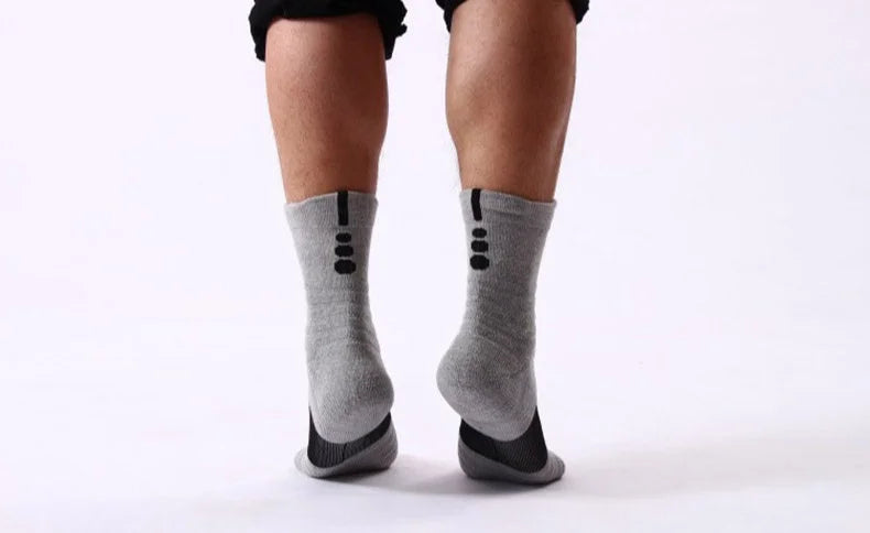 3 Paar rutschfeste Fußballsocken für Herren, kurze, lange Röhrensocken, Fußball, Basketball, Sport, atmungsaktiv, geruchshemmend, Größe 39–45, zum Laufen, Wandern