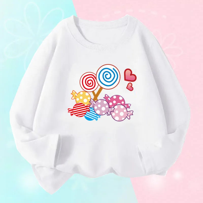 Girls Long Sleeve Graphic Tee