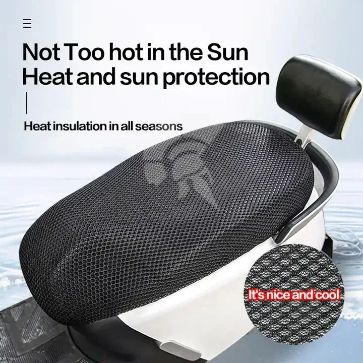 Sommer Cool 3D Mesh Motorrad Sitzbezug Atmungsaktive Roller Sitzbezüge Kissen Anti-Rutsch-bezug Grid Schutz pad