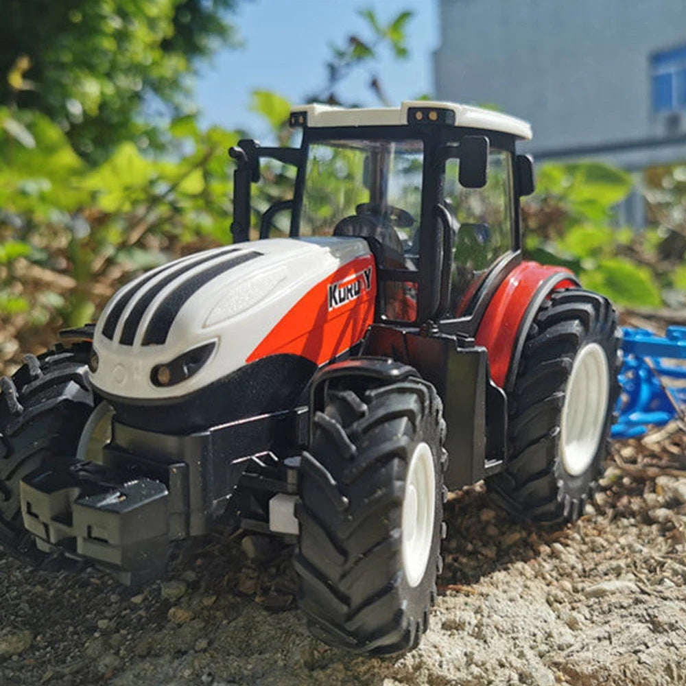 Fernbedienung Traktor RC Bauernhof Lkw Auto Anhänger 2,4G Landwirtschaft Simulator Lkw Miniatur Bauernhof Fahrzeug Spielzeug Modell Kinder Junge