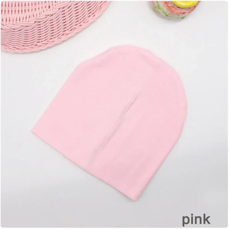 6M-3Y Baby Strickmütze und Schal Set Einfarbig Baumwolle Hip-Hop Beanie Warme Kleinkind-Mütze für Jungen Mädchen Frühling Herbst Winter