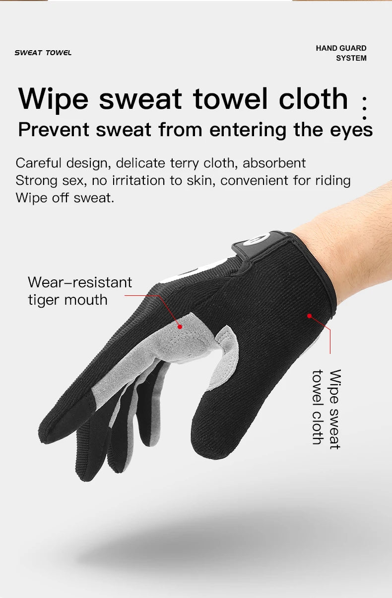 Herbst Winter MTB Radfahren Lange Finger Handschuhe Nicht-Rutsch Verschleiß Shock Proof Atmungsaktive Touchscreen Fahrrad Motorrad Handschuhe Männer