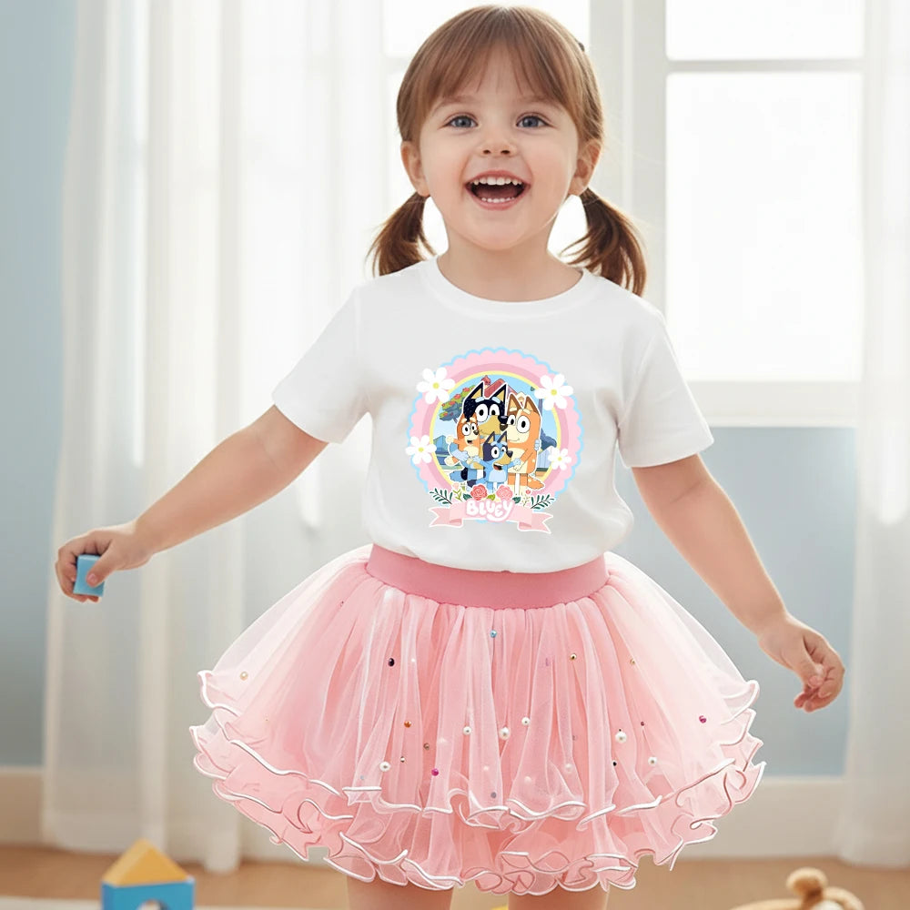 Bluey & Bingo Girls Dress Set