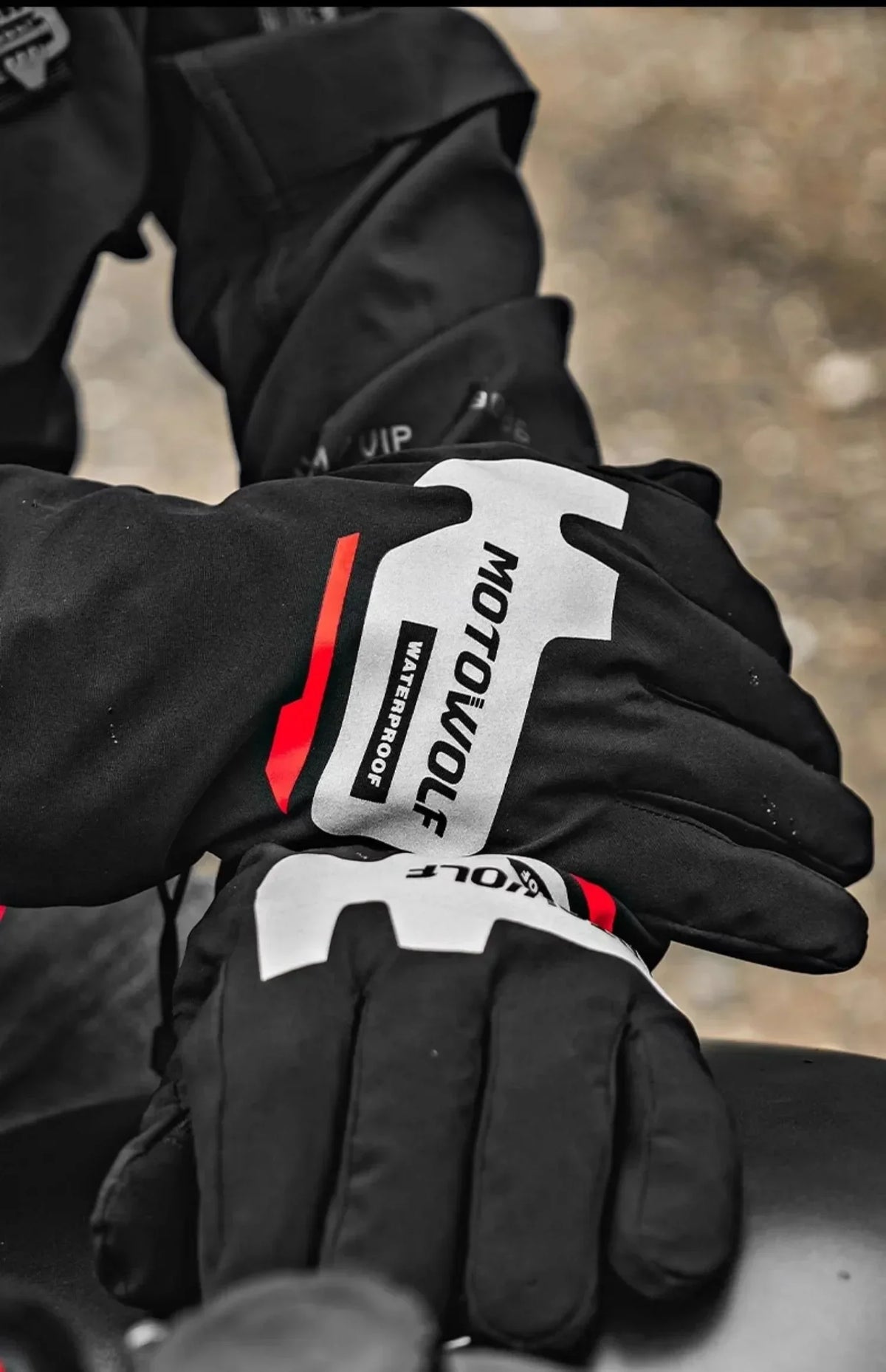 Herbst Winter Motorrad Reiten Handschuhe Wasserdichte Regenschutz Winddicht Warme Motorradfahrer Racing Fahrer Zubehör Männer Frauen