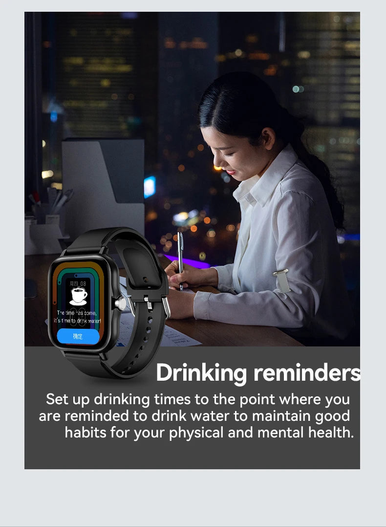 LAXASFIT 2025, neue Smartwatch für Männer und Frauen, Geschenk, voller Touchscreen, Sport-Fitness-Uhr, Bluetooth-Anruf, digitale Smartwatch
