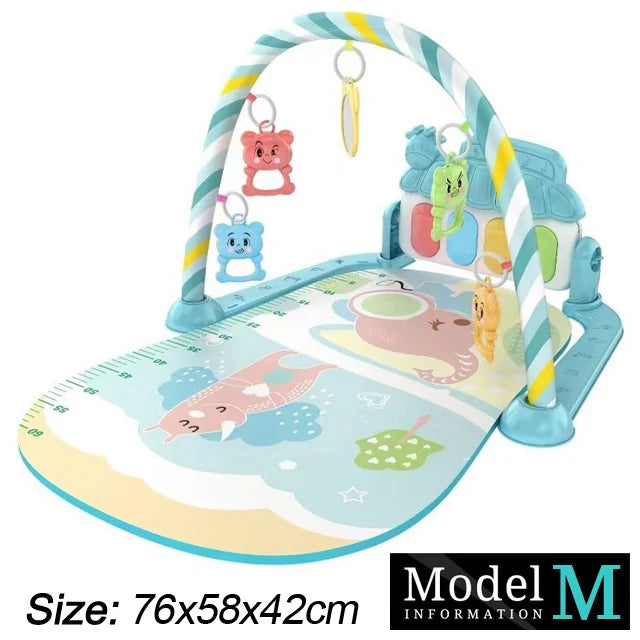 Baby Fitness Stand Music Play Gym Activity Toy Newborn Piano Crawling Blanket Pedal Play Pad Early Education 0-36 Months Gifts