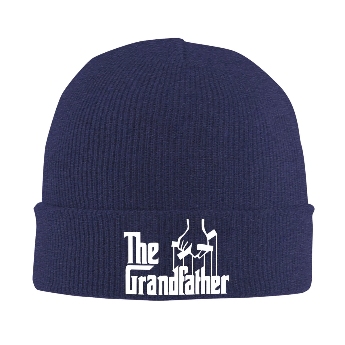 Die Strickmütze „Grandfather Grandpa“, Mütze für Väter, Kpop, elastisch, Unisex, für Erwachsene, Mützen mit Herbstmuster, Geburtstagsgeschenk