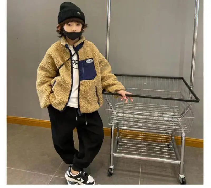 4-12Y Frühling Herbst Kinder Einfarbig Lose Sweatpant Teen Jungen Knöchel Länge Hose Winter Jogger Junge Elastische Taille Sport hosen