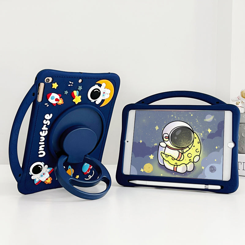 Kinder Fall Für Xiaomi RedMi Pad SE 8,7 "11" 10,61 "POCO Pad 12,1" Tablet Abdeckung Mipad 5 11 6s Pro 12,4 360 Rotation Griff Stehen Funda