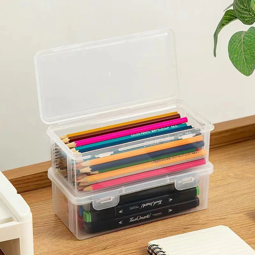 1 Stück durchscheinendes Federmäppchen, großes Fassungsvermögen, leicht, praktisch für Schulbedarf, Aufbewahrung, Stiftbox, Organizer-Box