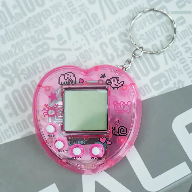 Elektronisches Tamagotchi-Spielzeug als Schlüsselanhänger in Russisch, Original, Deutsch, Spanisch, Polnisch – Elektronische Tiere für Kinder, Spielzeug für Jungen, Pixel-Anhänger