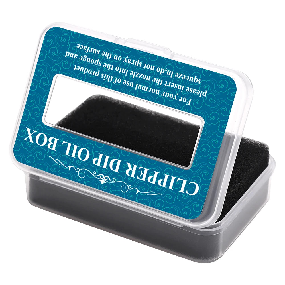 Lubricant Clipper Oil Box For Hair Blade Oil Blade Rust Prevention Protection Repair Electric Push Barbershop Oil Storage Box
