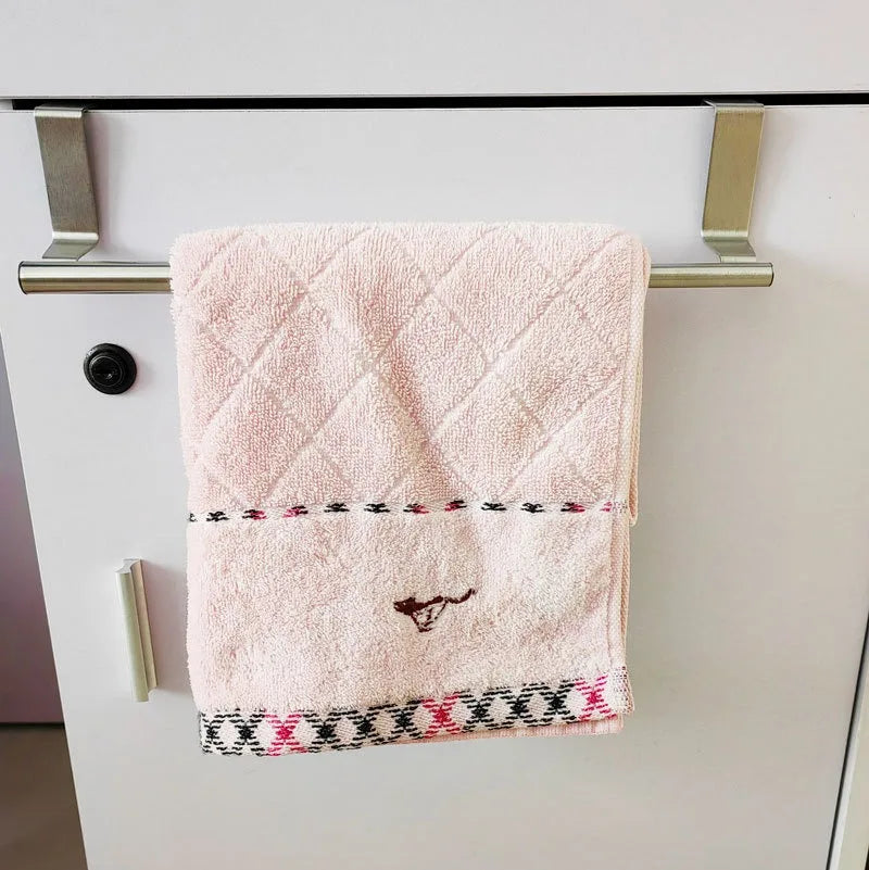 Over-the-Door Towel Rack, Stainless Steel Towel Bar, Storage Organizer for Bathroom, Kitchen, Cabinet Door, Hanging Towel Holder