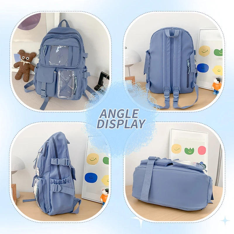 Cute Nylon Student Backpack