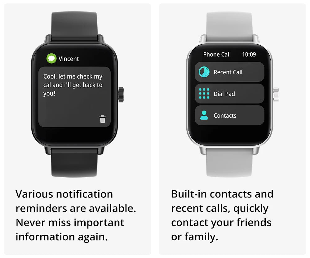 COLMI P81 Voice Calling Smart Watch Ultra 1,9 Zoll Bildschirm 24H Gesundheitsmonitor 100+ Sportmodi, Bluetooth Smartwatch Männer Frauen