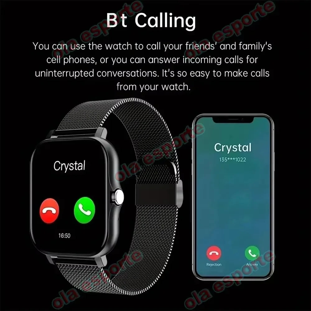 2026 Neue Multifunktionale Smartwatch für Männer & Frauen Bluetooth-Verbundenes Telefon Musik Fitness Sport Armband Schlafüberwachung Uhr HW12