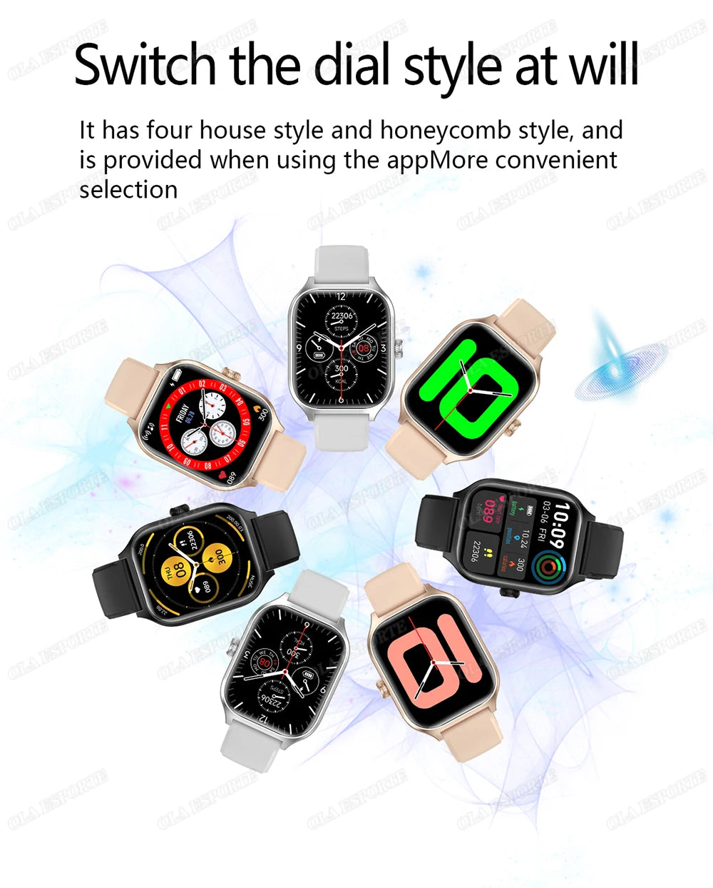 Smart Watch für Android IOS Uhren 1,83 Zoll HD Display Bluetooth Anruf Nachricht Alarm Musik Sport Modus Smartwatch Männer Frauen Geschenk