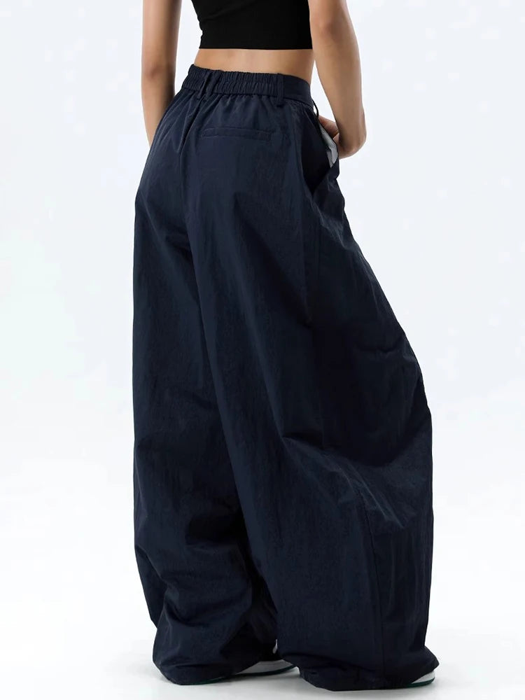 Hohe Taille Frauen Casual Hosen Gerade Büro Damen Koreanische Mode Hosen Lose Weibliche Hosen Neue 2025